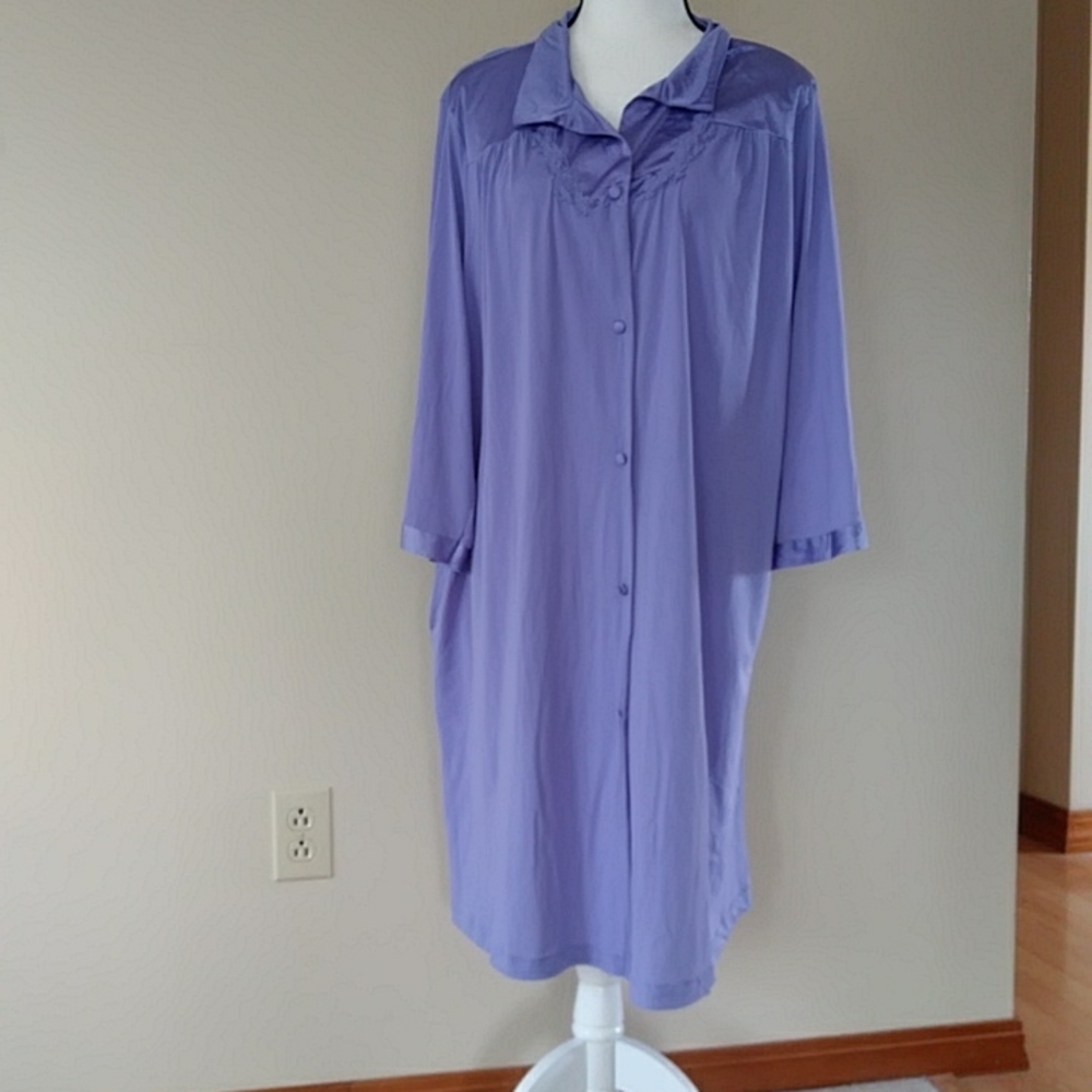Vanity Fair Robe Housecoat Bathrobe XL / 44 Purple